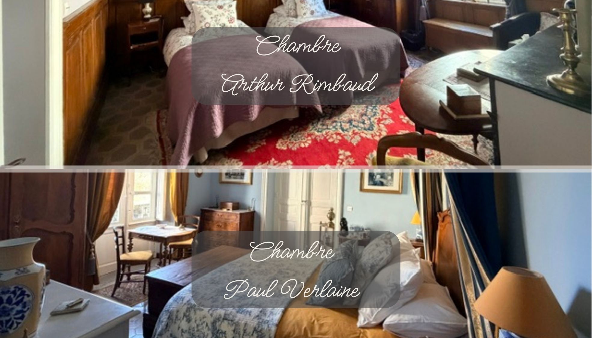 Suite familiale Paul Verlaine + Arthur Rimbaud